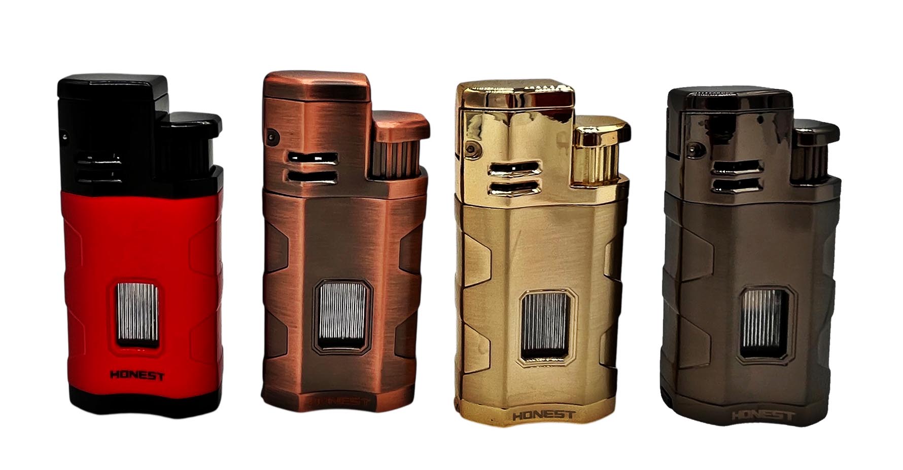 Honest Bakerloo Cigar Lighter With Punch - Gunmetal